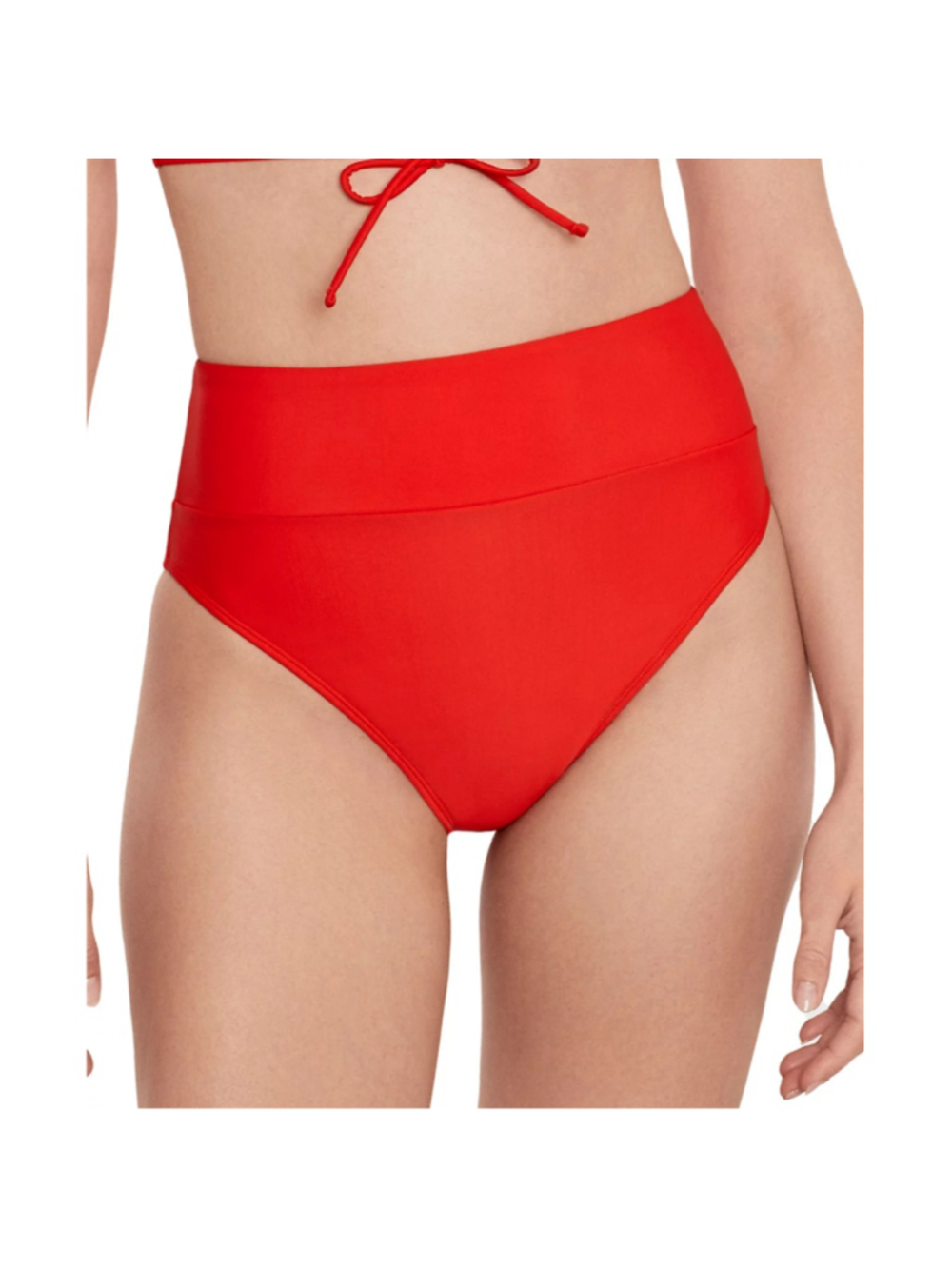 Salt + Cove Size Extra Large Red/Orange Red High-Waist Swim Bottoms NWT
